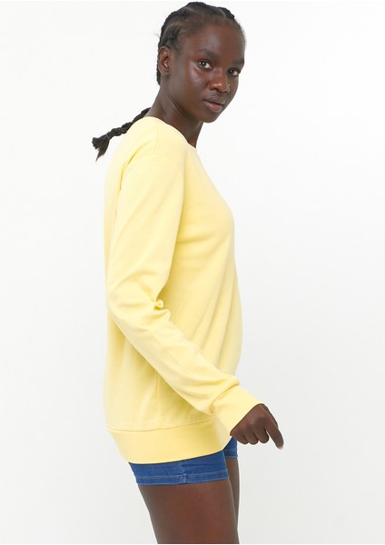 Süperlife Kadın Bisiklet Yaka Regular Fit Sweatshirt SPR21K17 fırsatları