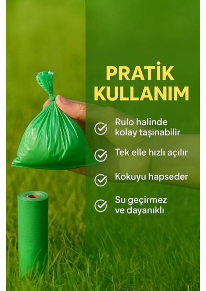 5 Rulo 25X35CM Pudra Kokulu Kedi Köpek Kaka Poşeti Kutulu Dayanıklı Pet Evcil Hayvan 5 Rulo 100 Adet fiyatları