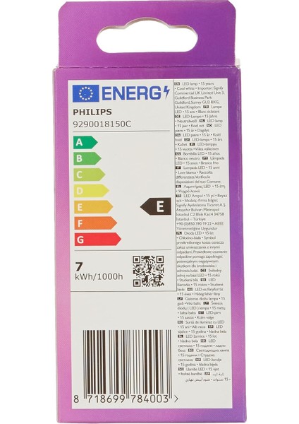 LED Classic 60W A60 Filament Ampul, 4000K Gün Işığı, E27 Normal Duy, Dim Edilmez 4lü Paket indirimleri