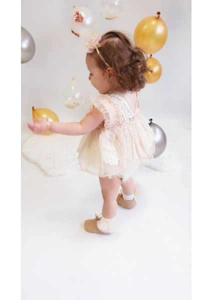 Inci Detaylı Dantel Abiye Kız Bebek Özel Gün Doğum Günü Elbisesi fiyatları