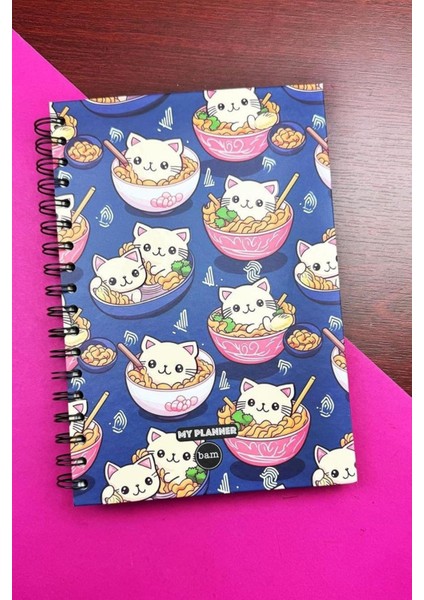 Kedi Noodle Tasarımlı Konuşan Ajanda