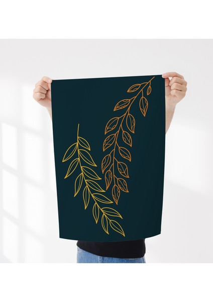 Çerçevesiz Poster Sarı ve Turuncu Bitki Temalı Dijital Baskı Poster,ev, Ofis, Salon Dekorasyon