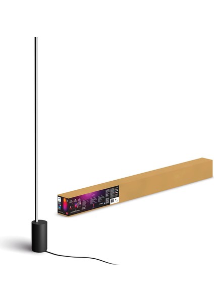 Gradient Signe Akıllı LED Zemin Işığı, Lambader, Siyah fırsatları