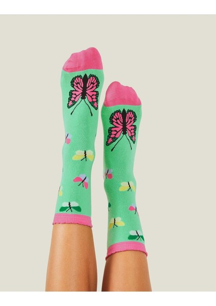 Butterfly In Love Sock Brights Multi