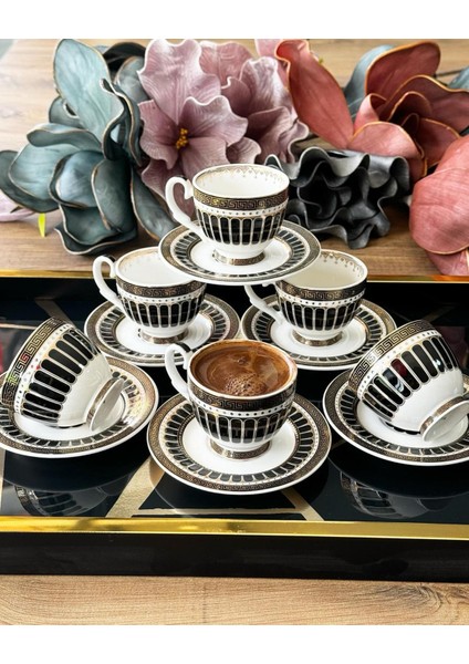 Wersace Türk Kahvesi Fincan Takımı 6 Kişilik 12 Parça