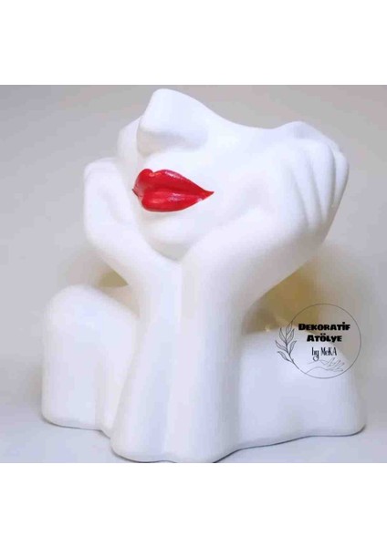 Bohem Ruj Kız Kâseli Biblo - Anahtarlık - Saksı - Kalemlik - El Yapımı Taş Biblo fiyatları