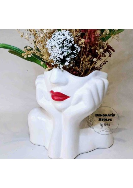 Bohem Ruj Kız Kâseli Biblo - Anahtarlık - Saksı - Kalemlik - El Yapımı Taş Biblo modelleri