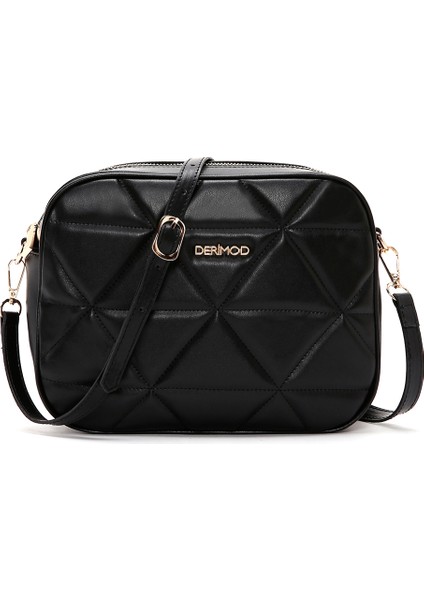 Kadın Siyah Uzun Askılı Kapitone Çapraz Çanta 25ABD2000KP