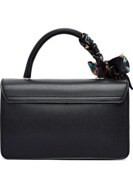 Kadın Siyah Uzun Askılı Baskılı Çapraz Çanta 25WBD282126 fırsatları