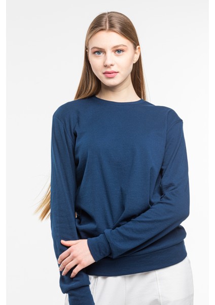 Süperlife Kadın Bisiklet Yaka Regular Fit Sweatshirt SPR21K17 modelleri