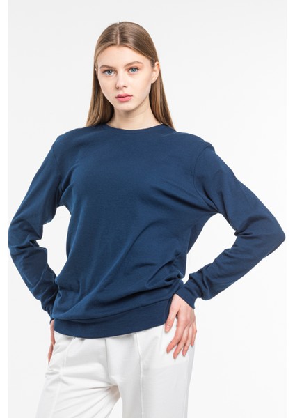 Süperlife Kadın Bisiklet Yaka Regular Fit Sweatshirt SPR21K17 fırsatları