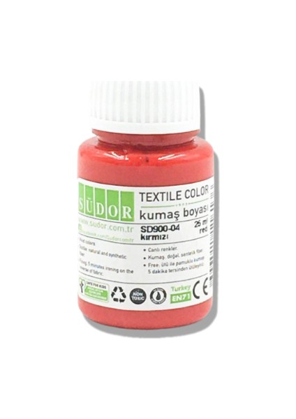SD900-04 Kumaş Boyası 25ML Kırmızı