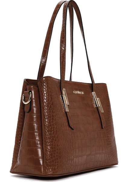 Kadın Taba Uzun Askılı Kroko Omuz Çantası 25WBD2842E3 indirimleri