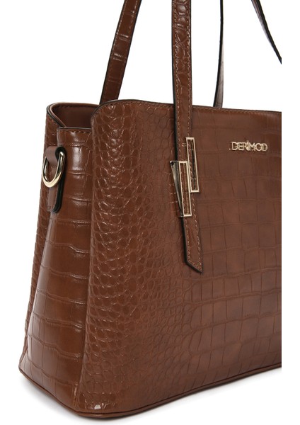 Kadın Taba Uzun Askılı Kroko Omuz Çantası 25WBD2842E3