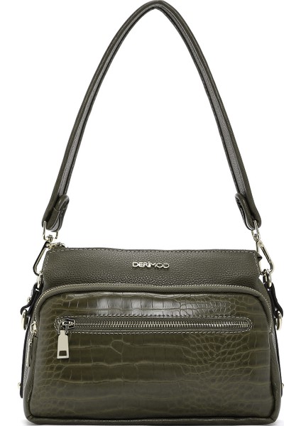 Kadın Haki Uzun Askılı Kroko Çapraz Çanta 25WBD2111E3 modelleri