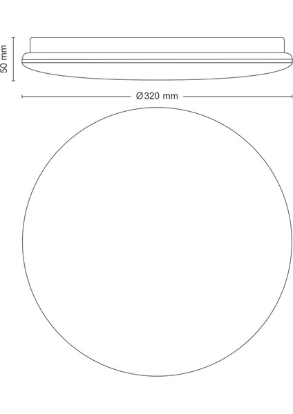 CL200 Fonksiyonel Tavan Lambası 17W 2700K Sarı Işık Entegre LED modelleri