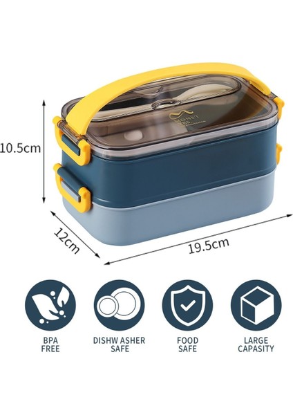 Içi Çelik 2 Katlı Saklama Kabı 1500 ml XC-465 fiyatları