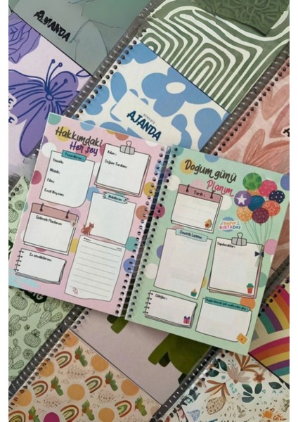 Monday Mood Süresiz Ajanda modelleri