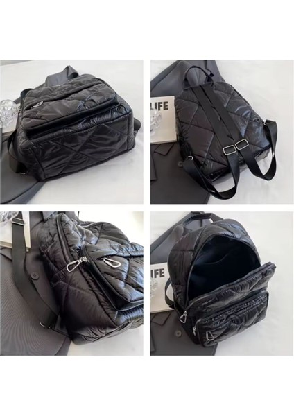 Parlak Sırt Çantası Siyah modelleri
