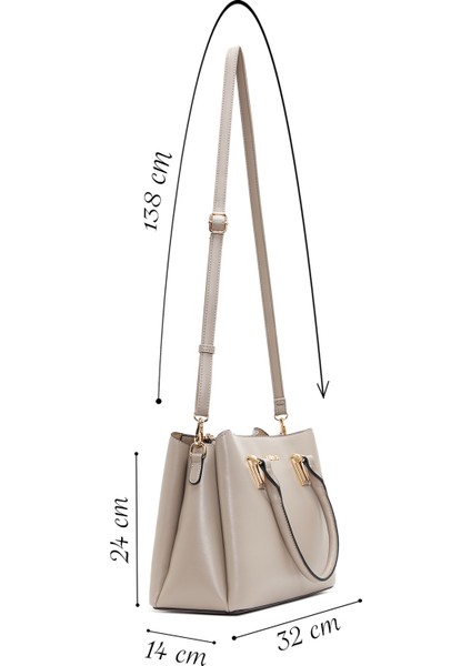 Kadın Gri Uzun Askılı Kol Çantası 25WBD282618 fiyatları