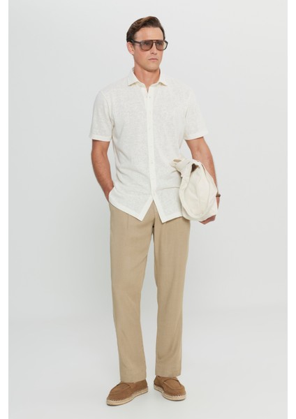 Pamuklu Comfort Fit Rahat Kesim Klasik Yaka Örme Gömlek fiyatları