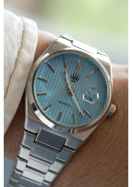 Vortex Silver Turkuaz Çelik Kol Saati modelleri