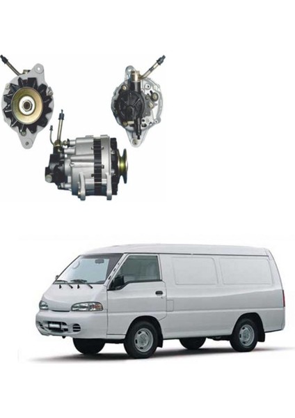 Hyundai H100 Vakumlu Çift Kasnak Şarj Dinamosu Alternatör