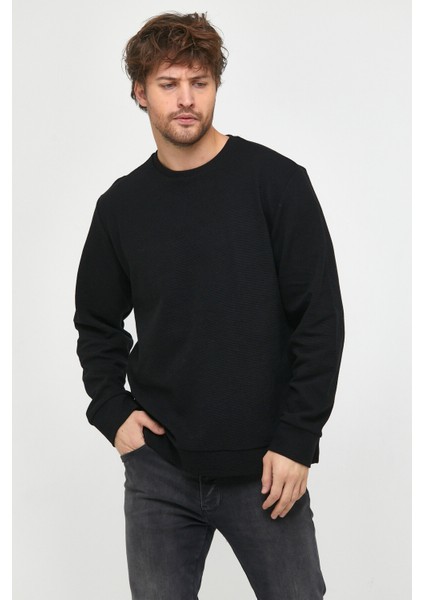 Süperlife Erkek Bisiklet Yaka Regular Fit Ince Sweatshirt Spr 20K30