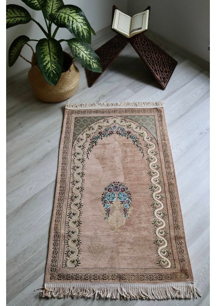 Çeyizlik Astarlı Lüks Seccade Hediyelik S1019 Siyah