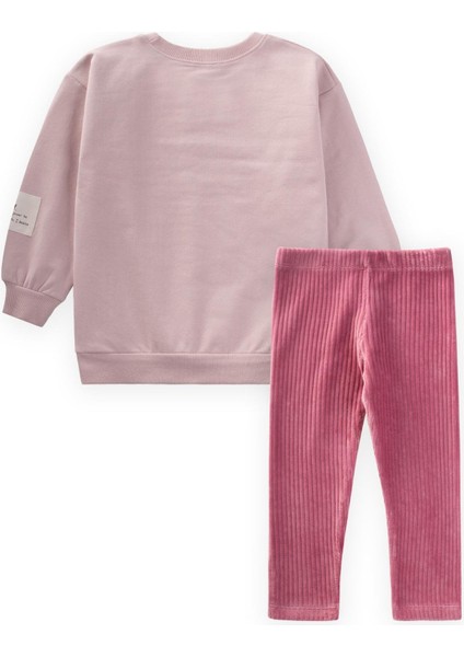 Sweatshirt Takım 2-10 Yaş Pudra Pembe indirimleri