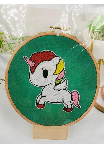 16X16 cm - Başlangıç Punch Seti ( Panç Seti ) Hayvan Desenli, Yeni Başlayanlar Için Deneme Seti