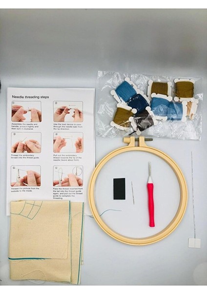 16X16 cm - Başlangıç Punch Seti ( Panç Seti ) Hayvan Desenli, Yeni Başlayanlar Için Deneme Seti fiyatları