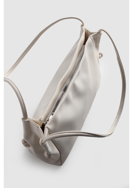 Lagraccio Paris Kadın Briden Soft Deri Omuz Çantası Krem modelleri