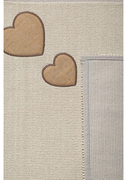 Banyo 2li Paspas Takımı Kalp Bej 60X100 fiyatları