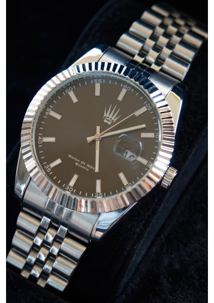 Crest Line Silver Siyah Kol Saati modelleri