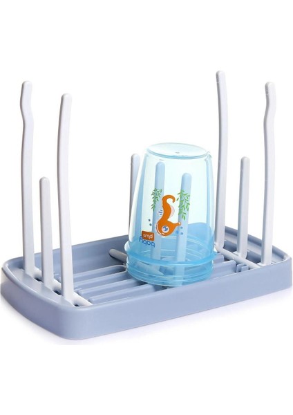 Katlanabilir Biberon ve Mama Kabı Kurutucu, Pratik ve Renkli Mavi Tasarım indirimleri