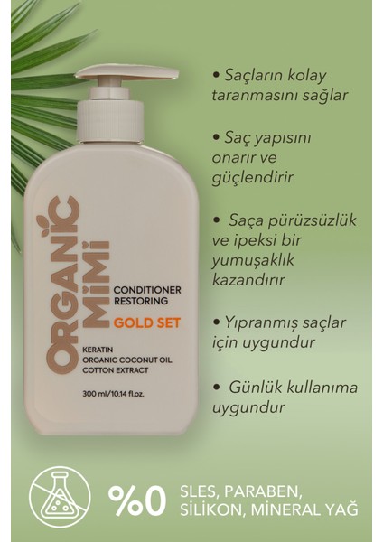 Saç Kremi Hindistan Cevizi & Keratin, Kuru ve Yıpranmış Saçlar Için Onarıcı Saç Bakım Kremi, 300 ml modelleri