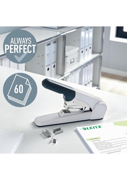 Ekstra Güçlü Düz Zımba, 60 Yaprak Kağıt Için, Zımba Teli, Ergonomik Tasarım, Gümüş, 55520084 fiyatları