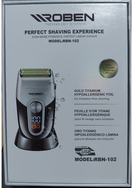 Profesyonel Günlük Tıraş Makinesi RBN-102 fırsatları