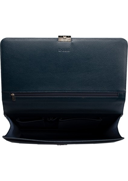 Lacivert Hakiki Deri Erkek Evrak Çantası - S1EV00021452-A38