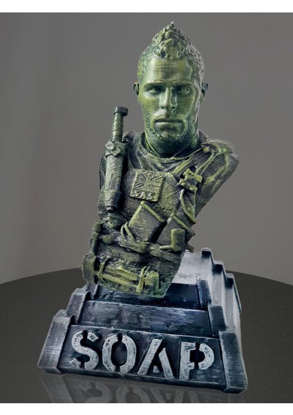 3D Bravo Six Going Dark Game Soap ve Price Figür Büst -15CM modelleri