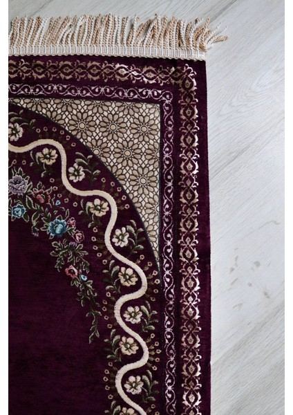 Çeyizlik Astarlı Lüks Seccade Hediyelik S1019 Siyah fırsatları