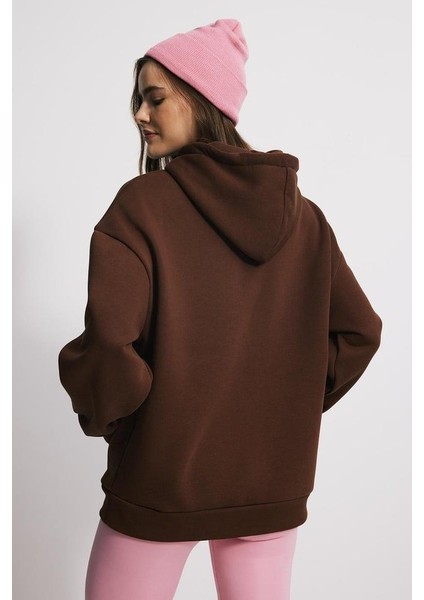 Kapüşonlu Oversize Fit Unisex Sweatshirt