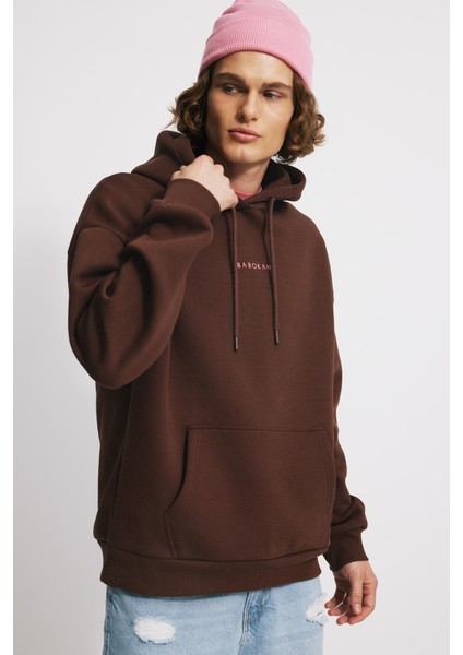 Kapüşonlu Oversize Fit Unisex Sweatshirt