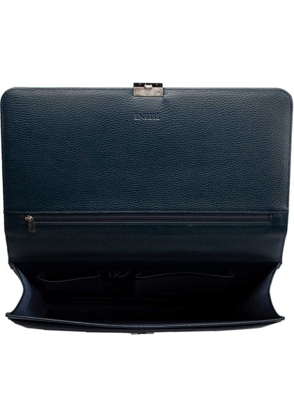 Lacivert Hakiki Deri Erkek Evrak Çantası - S1EV00021452-A38