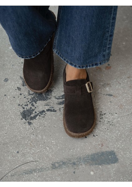 Hiva Kahve Hakiki Süet Kadın MAKOSEN modelleri