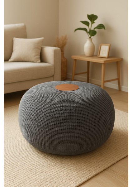 Eng Knit Splay Puf Antrasit