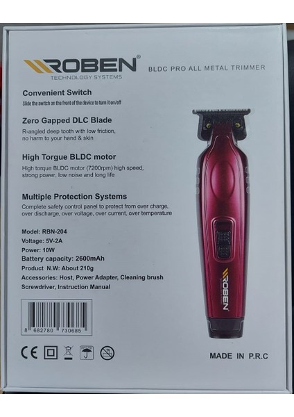 Profesyonel Tıraş Makinesi RBN-204 indirimleri