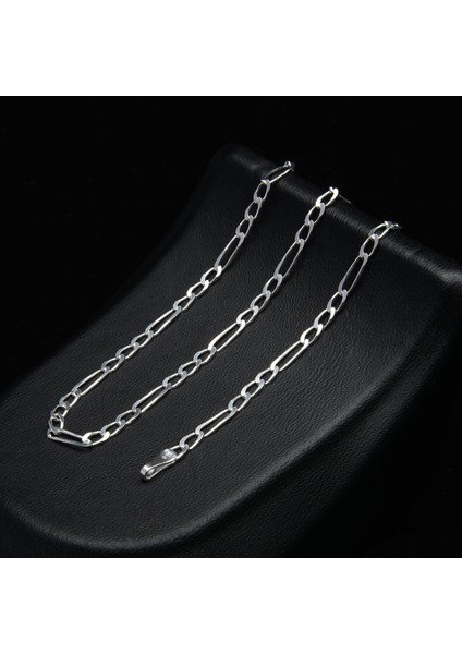 70 Mikron Flet Gümüş Zincir