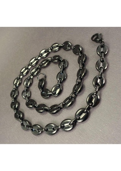 Erkek Siyah Gemici Model Çelik Zincir Kolye fiyatları